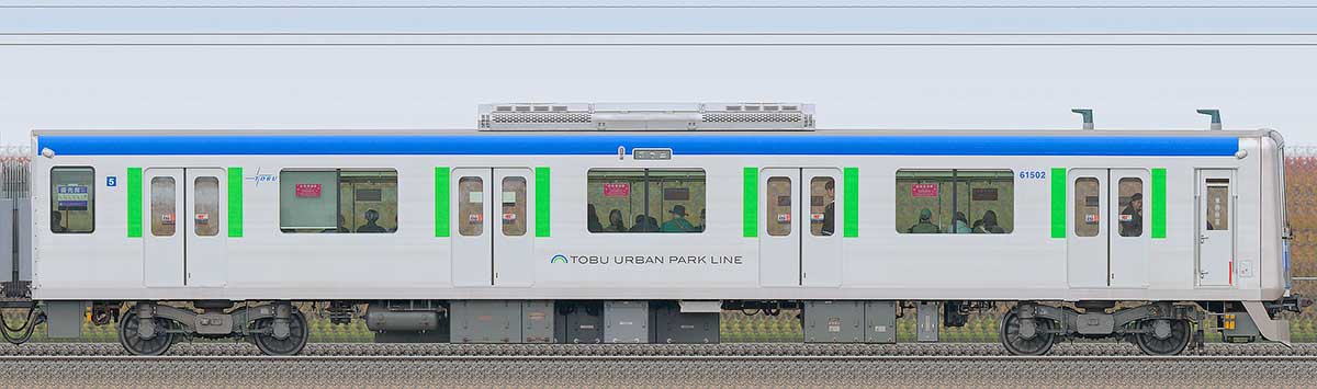 東武60000系クハ61502山側の側面写真