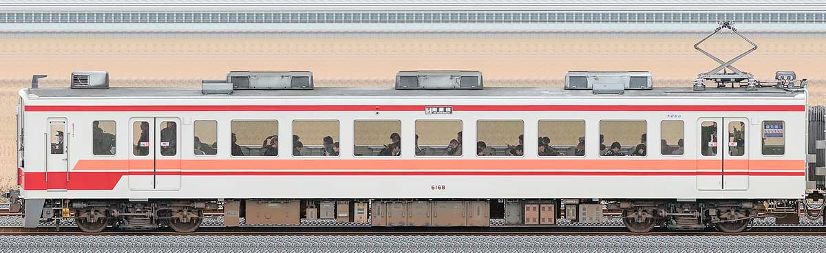 東武6050型モハ6168の側面写真｜RailFile.jp｜鉄道車両サイドビューの図鑑