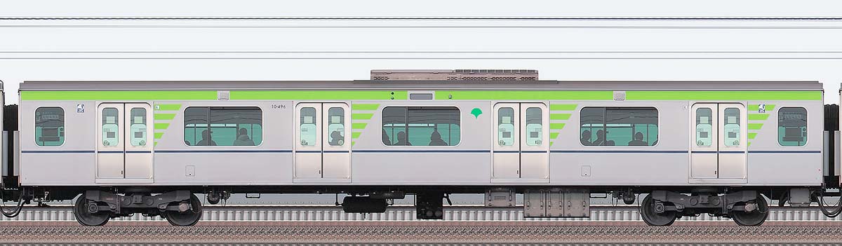東京都交通局 新宿線 10-300形10-496海側の側面写真