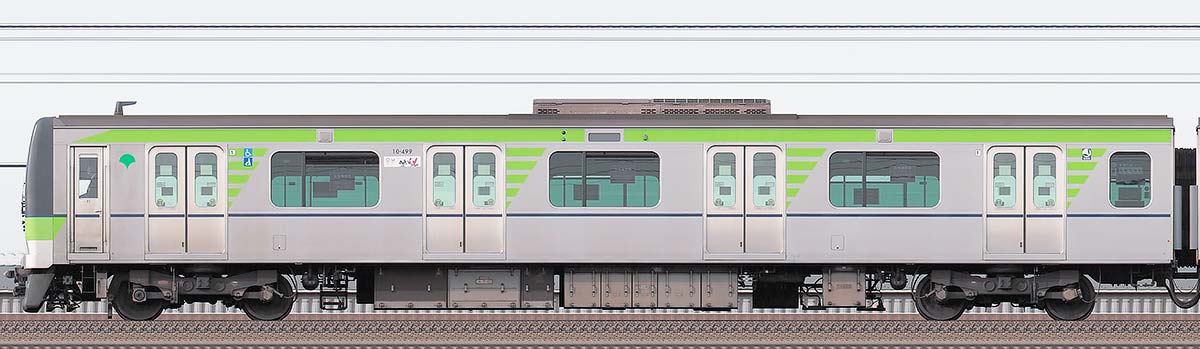 東京都交通局 新宿線 10-300形10-499海側の側面写真