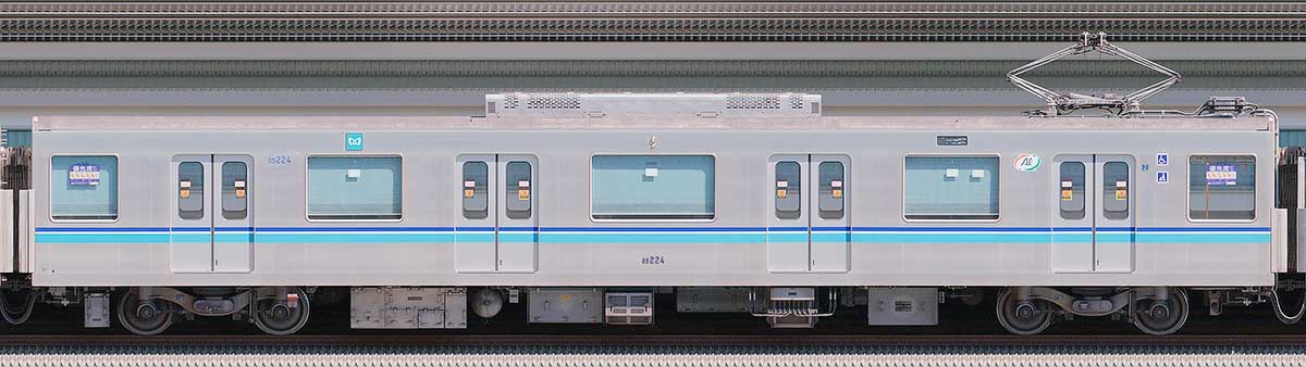 東京メトロ05系7次車05-224(アルミリサイクルカー)山側の側面写真