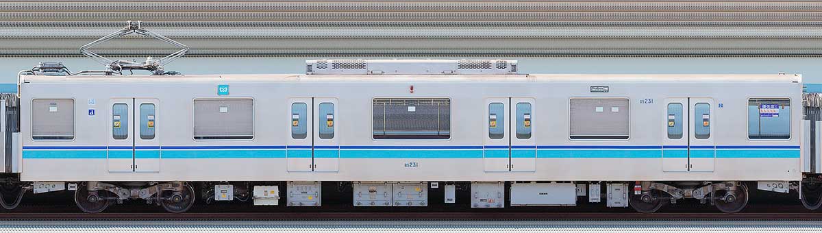 東京メトロ05系10次車05-231海側の側面写真