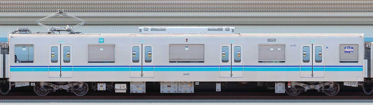 東京メトロ05系10次車05-431海側の側面写真