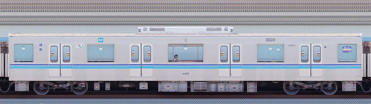 東京メトロ05系7次車05-624(アルミリサイクルカー)海側の側面写真