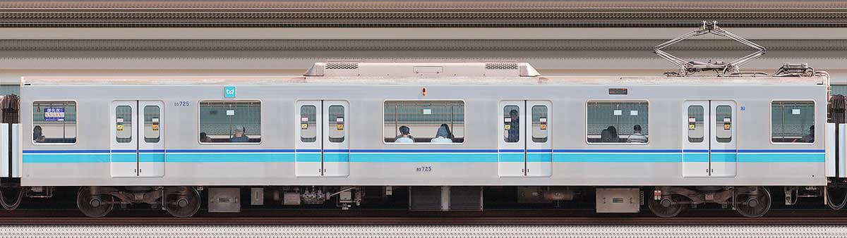 東京メトロ05系8次車05-725山側の側面写真