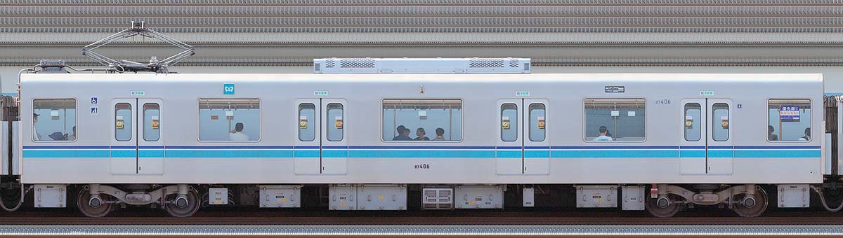 東京メトロ07系07-406海側の側面写真