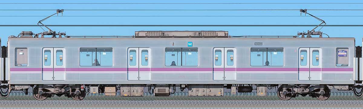 東京メトロ08系08-805の側面写真｜RailFile.jp｜鉄道車両サイドビュー 
