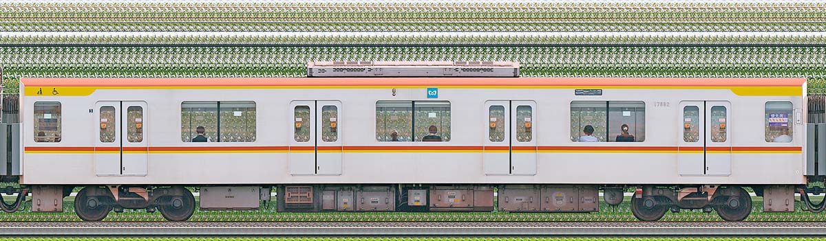 東京メトロ17000系178821側の側面写真