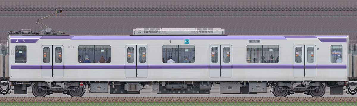 東京メトロ18000系18712山側の側面写真