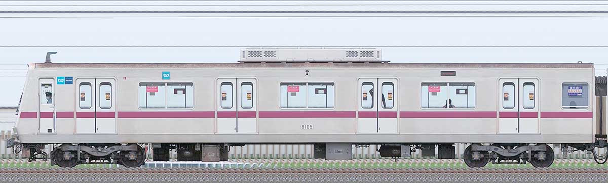 営団地下鉄　Sマーク　半蔵門線　8000系　プレート　東京メトロプレート