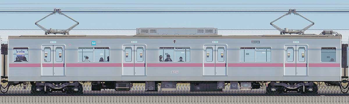 東京メトロ8000系8214山側の側面写真