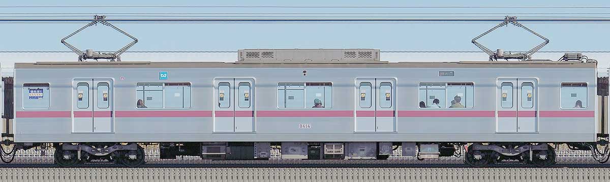 東京メトロ8000系8414山側の側面写真