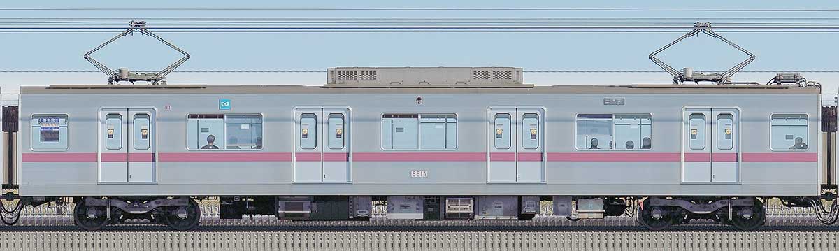 東京メトロ8000系8814山側の側面写真