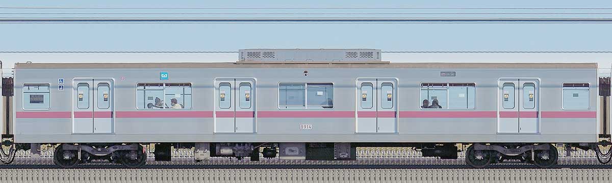 東京メトロ8000系8914山側の側面写真