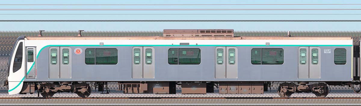 東急2020系クハ2030海側の側面写真