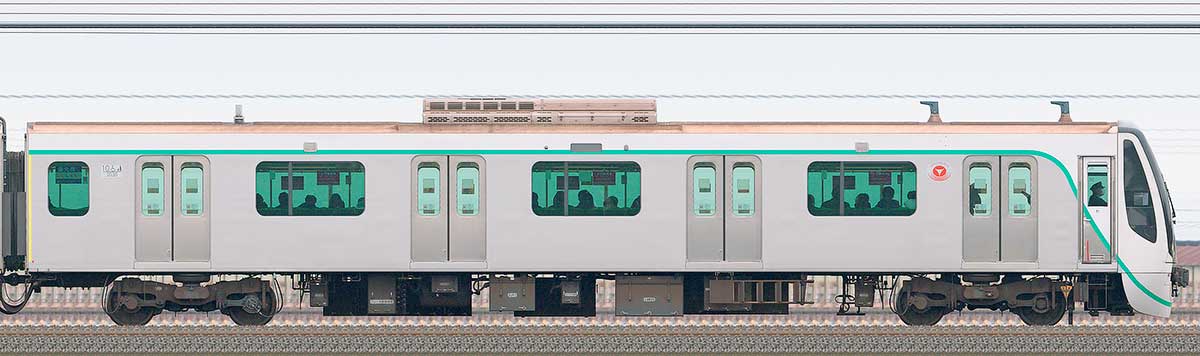 東急2020系クハ2038(2025年撮影)山側の側面写真