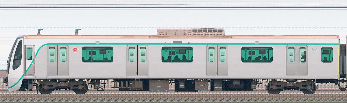 東急2020系クハ2138(2025年撮影)山側の側面写真
