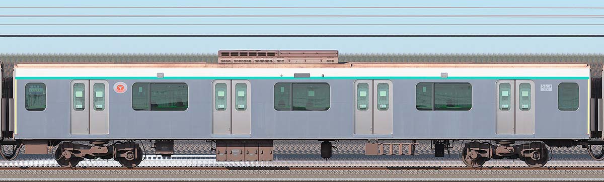 東急2020系サハ2530海側の側面写真