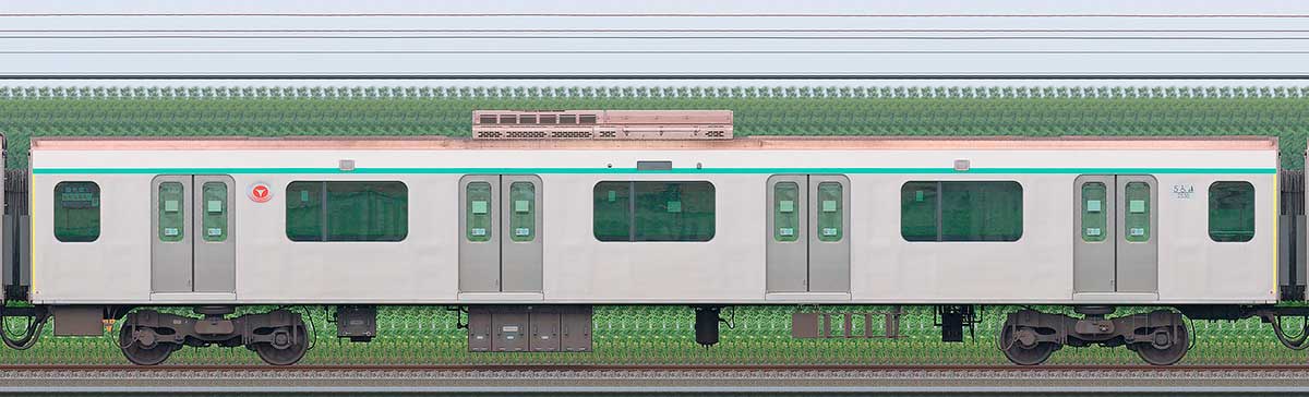 東急2020系サハ2538（2025年撮影）海側の側面写真