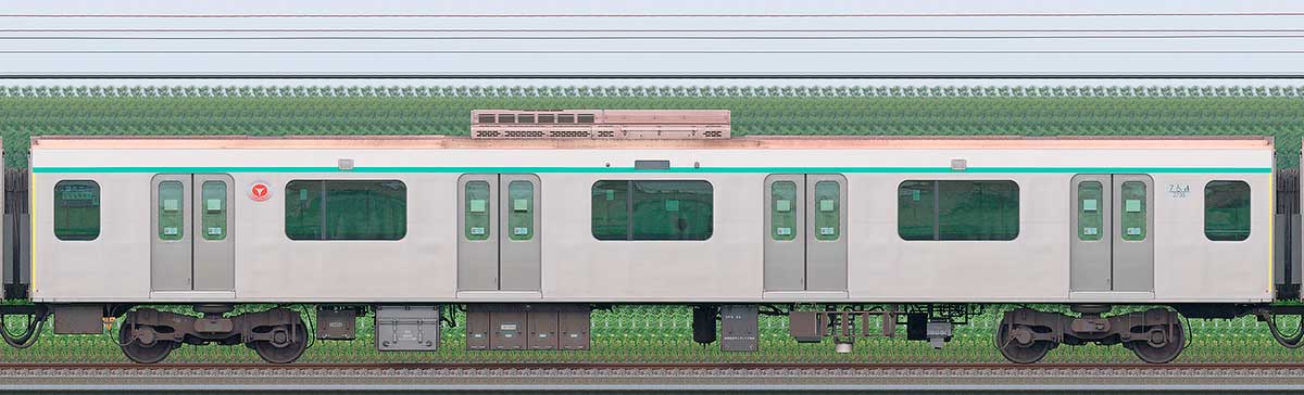 東急2020系サハ2738(線路設備モニタリング装置搭載車)海側の側面写真