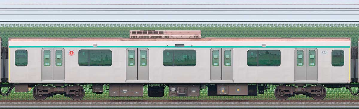 東急2020系デハ2838(2025年撮影)海側の側面写真
