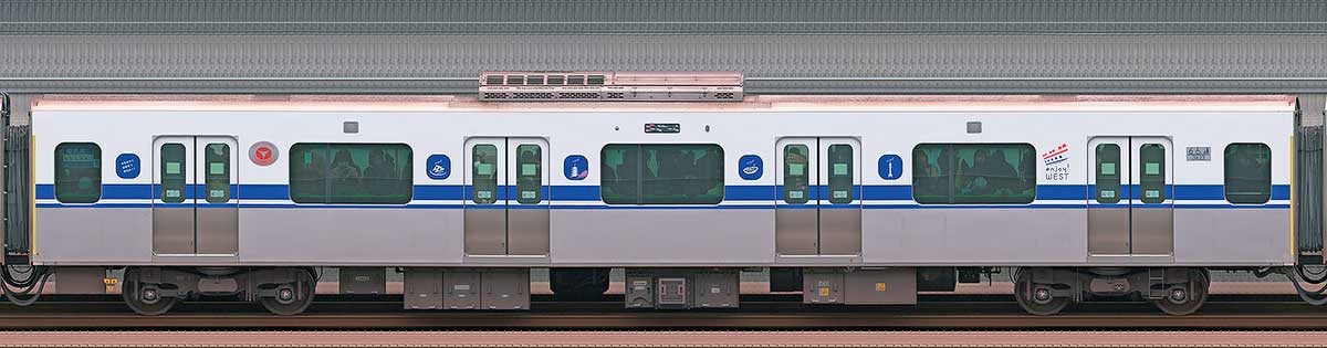 東急3020系デハ3623「新幹線デザインラッピングトレイン」海側の側面写真