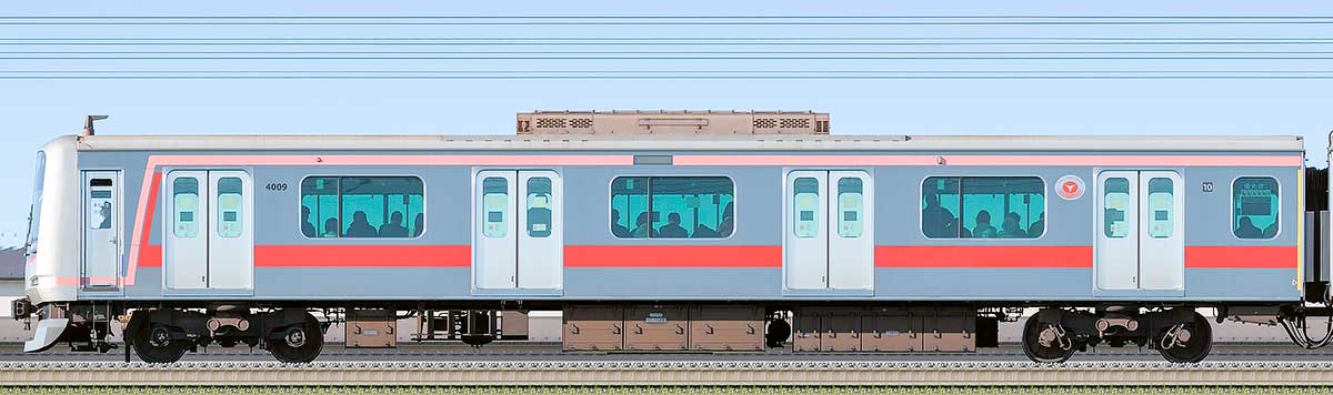 東急5050系4000番台クハ4009の側面写真｜RailFile.jp｜鉄道車両サイド ...