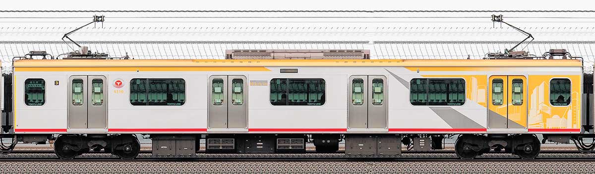 東急5050系4000番台デハ4310「Shibuya Hikarie号」の側面写真