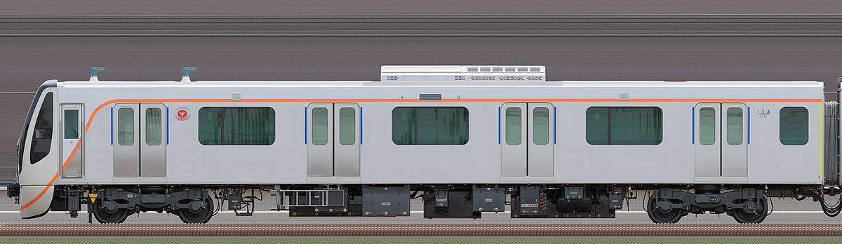 東急6020系クハ6151山側の側面写真