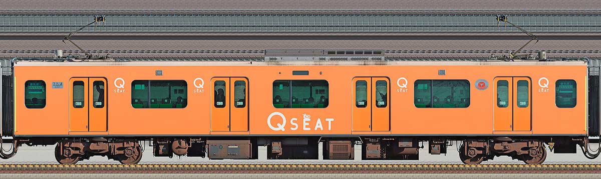 東急6020系デハ6321「Q SEAT」山側の側面写真