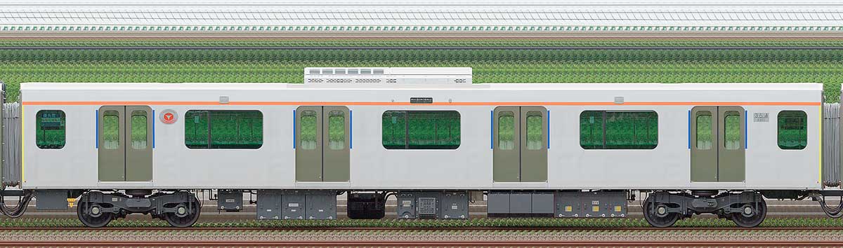 東急6020系デハ6351海側の側面写真
