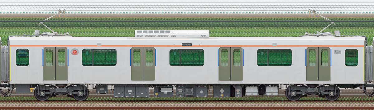 東急6020系デハ6451海側の側面写真