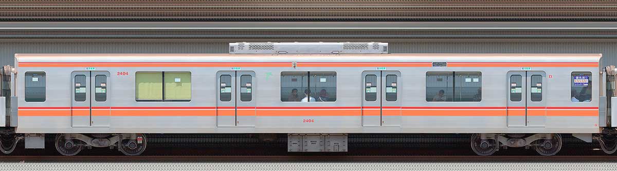 東葉高速鉄道2000系2404海側の側面写真