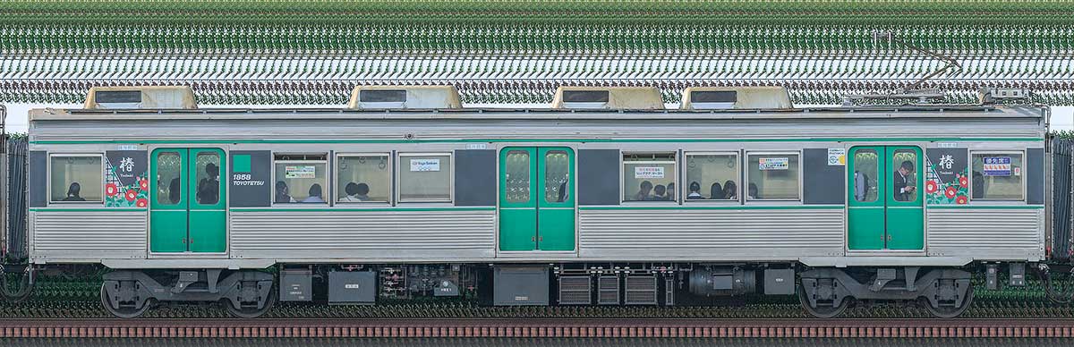 豊橋鉄道1800系モ1858偶数側の側面写真