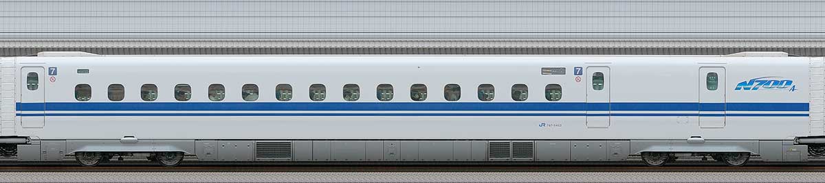 JR西日本N700系787-5403海側の側面写真