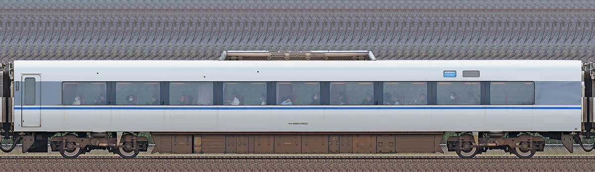 JR西日本681系モハ681-3023-1位側の側面写真