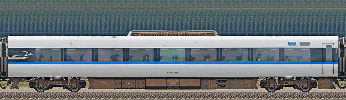 JR西日本681系モハ681-3062-4位側の側面写真