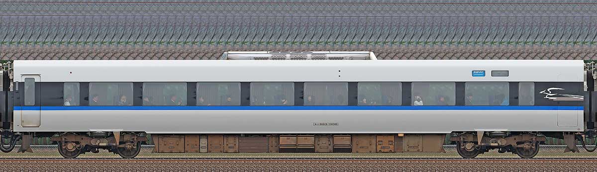 JR西日本683系モハ683-13063-1位側の側面写真