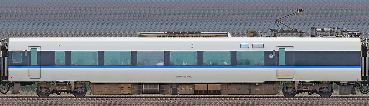 JR西日本683系サハ682-44043-1位側の側面写真
