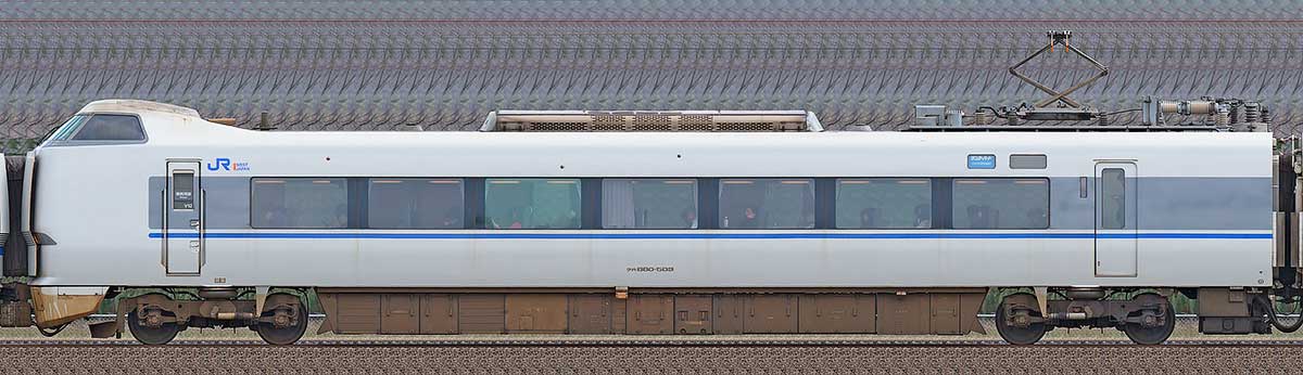 JR西日本681系クハ680-5033-1位側の側面写真