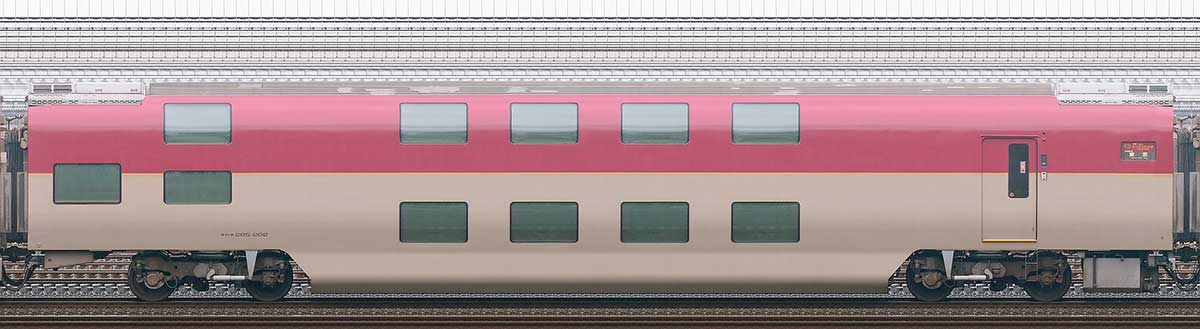 JR西日本285系「サンライズエクスプレス」サハネ285-202の側面写真 