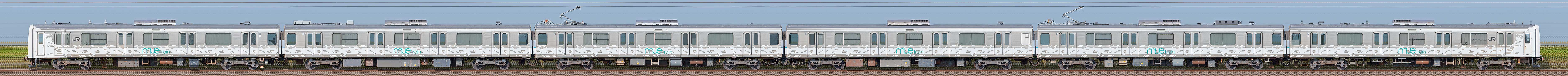 JR東日本 209系「MUE-Train」（海側）の編成サイドビュー