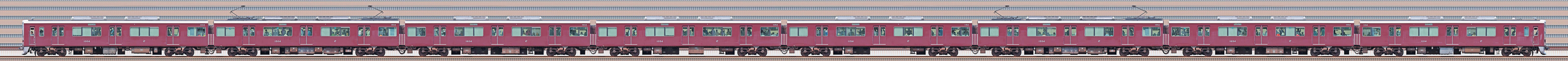 阪急1000系1004編成(山側)の編成サイドビュー