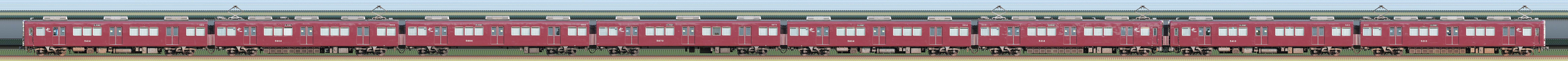 阪急5300系5313編成（西側）の編成サイドビュー