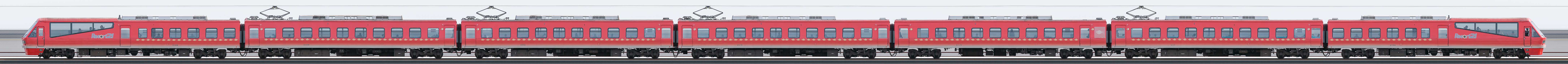 伊豆急2100系R-3編成「リゾート21～Izukyu KINME Train～」（山側）の編成サイドビュー
