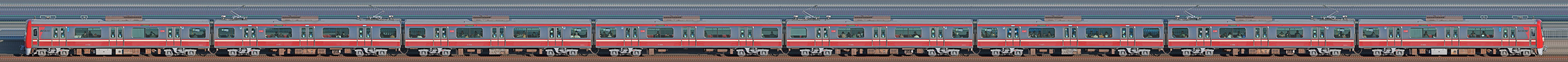 京急電鉄 新1000形（11次車）1145編成（山側）の編成サイドビュー