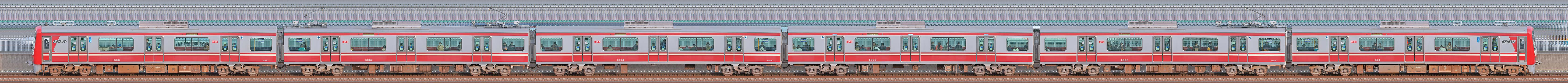 京急電鉄 新1000形（11次車）1301編成（山側）の編成サイドビュー