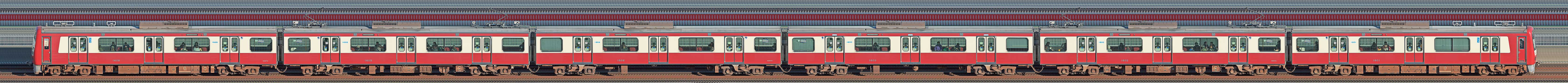 京急電鉄 新1000形（16次車）1601編成（山側）の編成サイドビュー