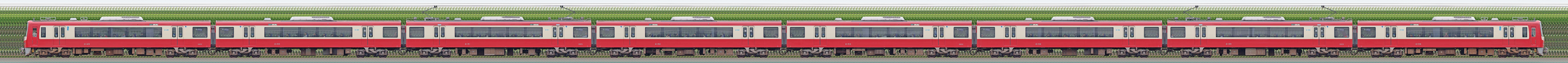 京急電鉄2100形(3次車)2149編成(海側)の編成サイドビュー