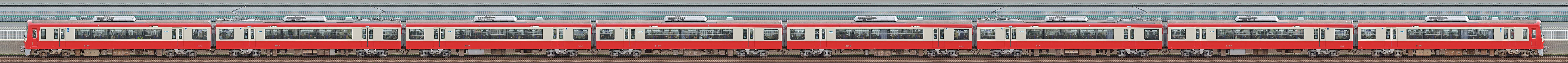 京急電鉄2100形（3次車）2149編成（山側）の編成サイドビュー